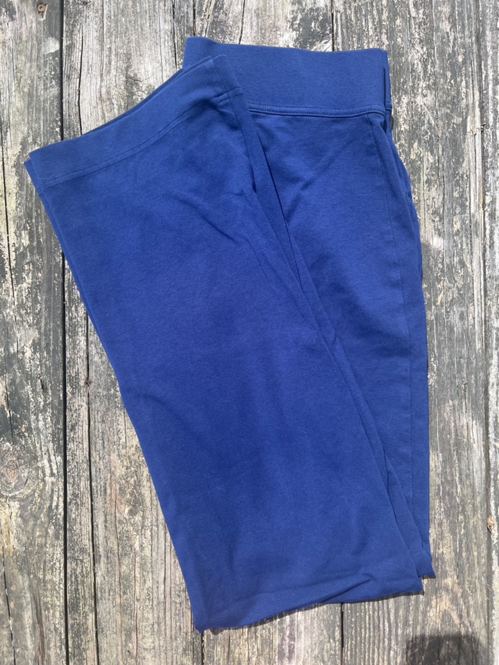 Lands End Starfish Straight Leg Stretch Pants Royal Blue Medium Tall